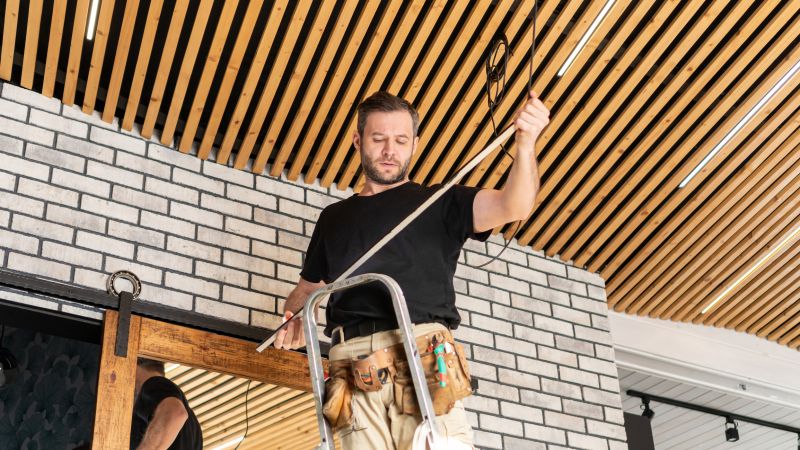 Ceiling Shiplap Installation